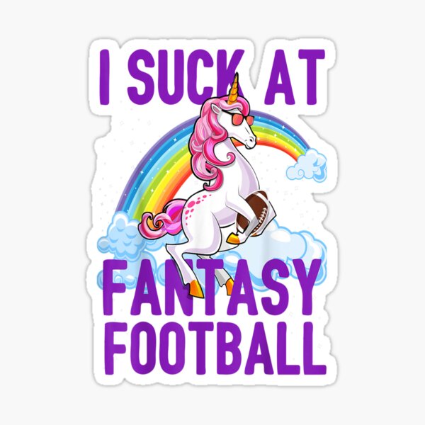 Item preview, I Suck at Fantasy Football Unicorn Rainbow Loser Men Gift For Him worst player designed and sold by SadikShop.