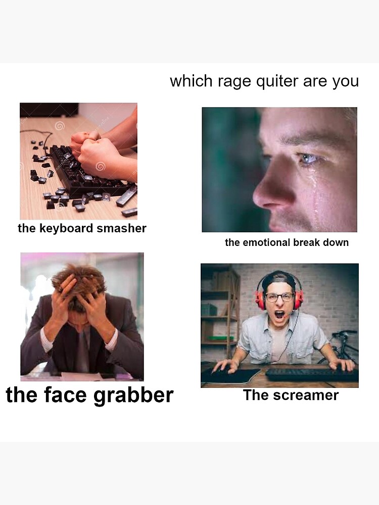 which rage quitter are you | Greeting Card