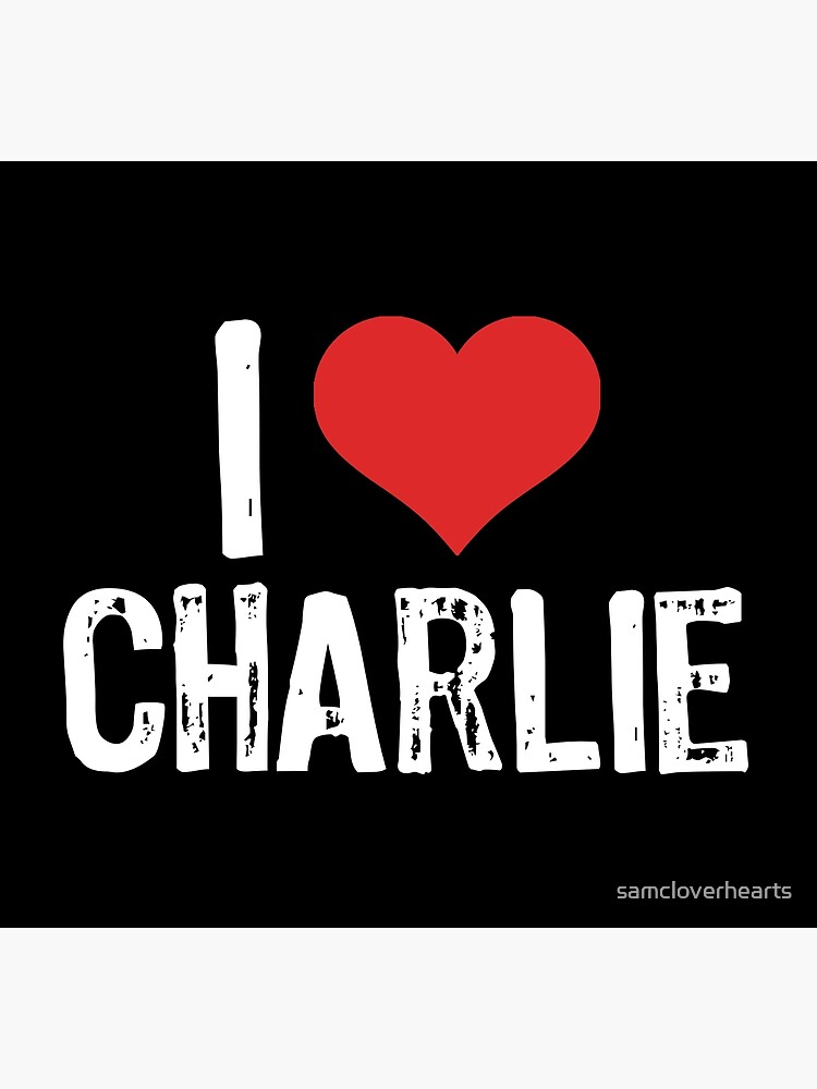 Discover I Love Charlie Premium Matte Vertical Poster