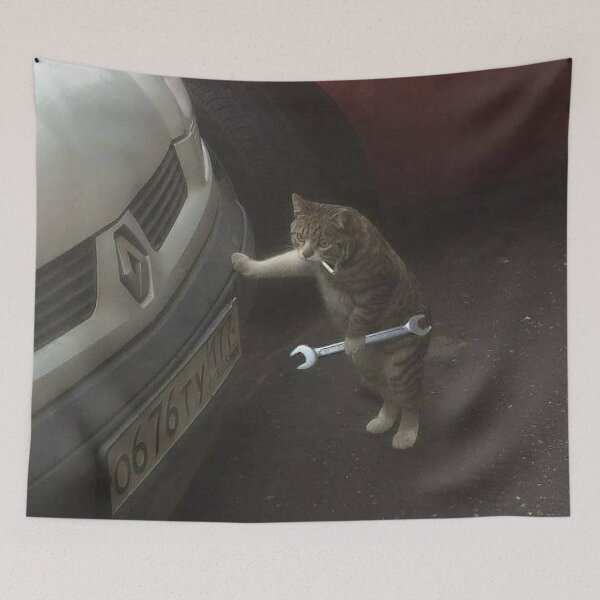 Item preview, Cat Mechanic designed and sold by shitpostanon.