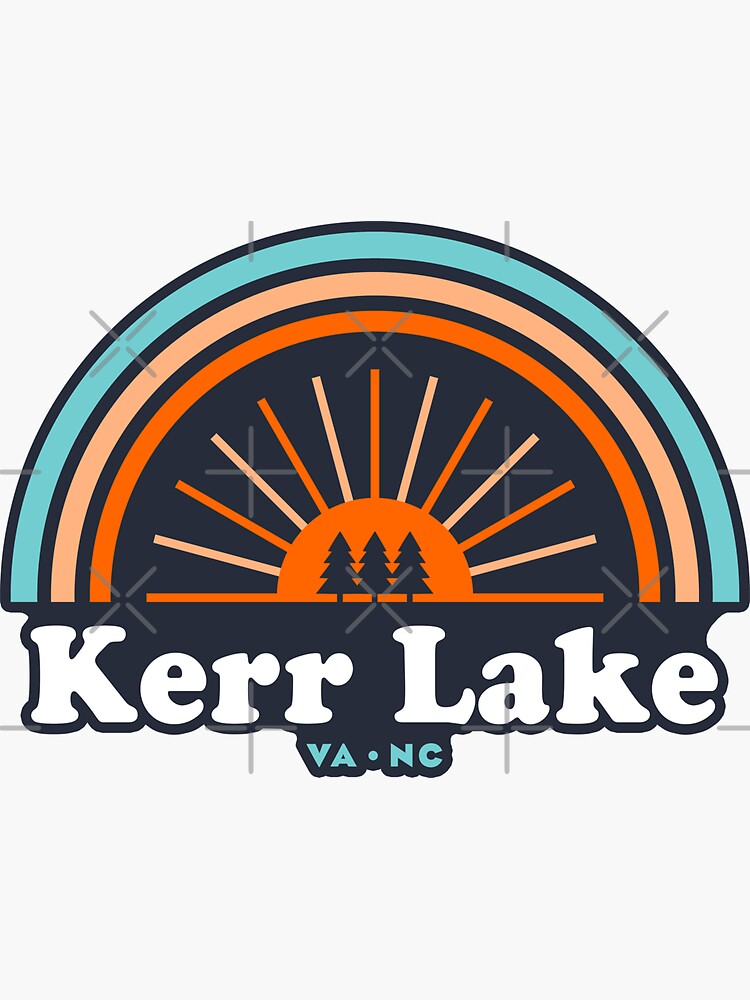 "Kerr Lake Virginia North Carolina Rainbow" Sticker for Sale by esskay