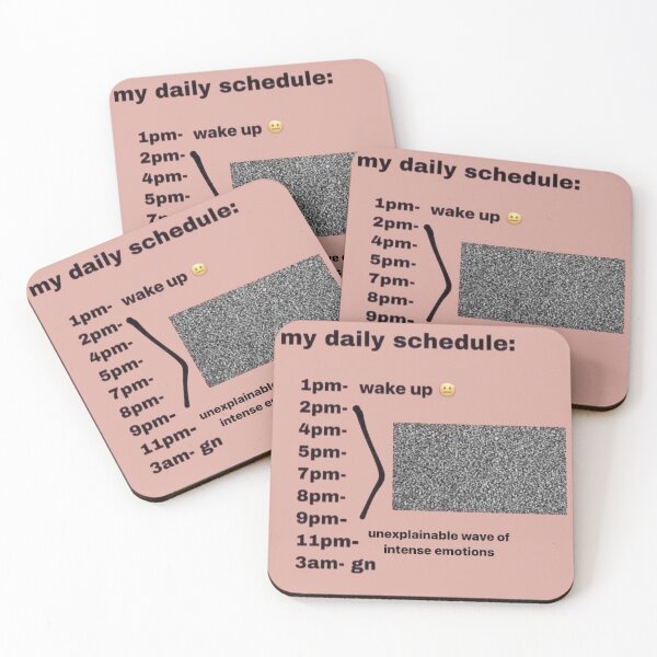 Item preview, my daily schedule designed and sold by shitpostanon.