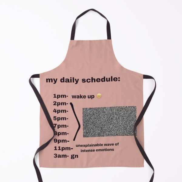 Item preview, my daily schedule designed and sold by shitpostanon.