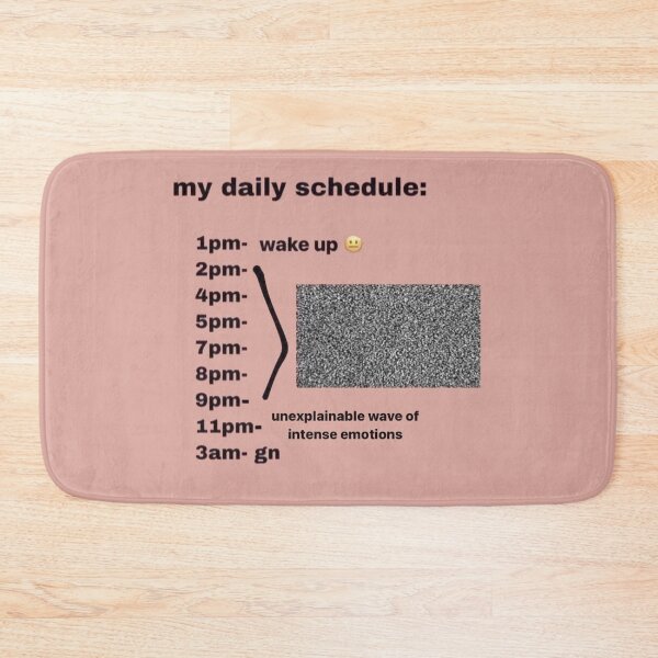 Item preview, my daily schedule designed and sold by shitpostanon.