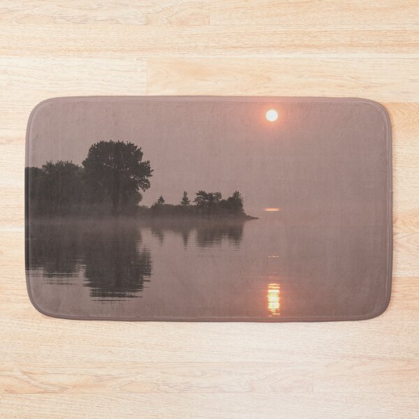 Item preview, Silky Pink Sunrise - Soft Fog Shimmer on the Lake designed and sold by Georgia Mizuleva.