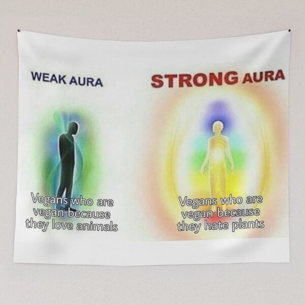 Item preview, Vegan Aura  designed and sold by shitpostanon.