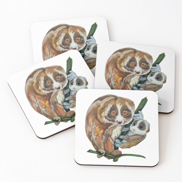 Item preview, Slow Loris with Baby  designed and sold by MariaSibireva.