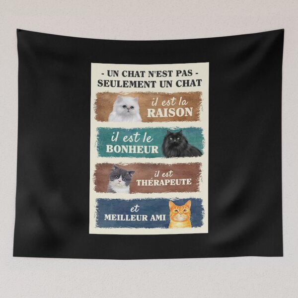 Item preview, Un Chat N'est  Pas - Seulement Un Chat - A Cat Is Not Poster Gift Cat Lover designed and sold by hippololocc.