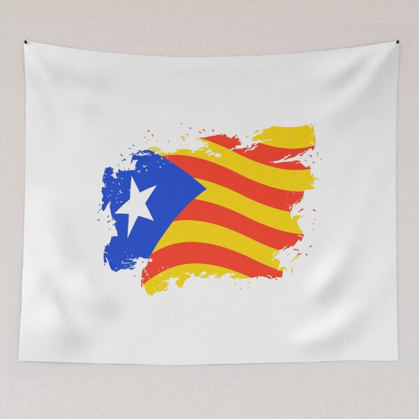 Aperçu de l'œuvre Drapeau rétro Barcelone Catalogne Espagne créée et vendue par mikoala50.