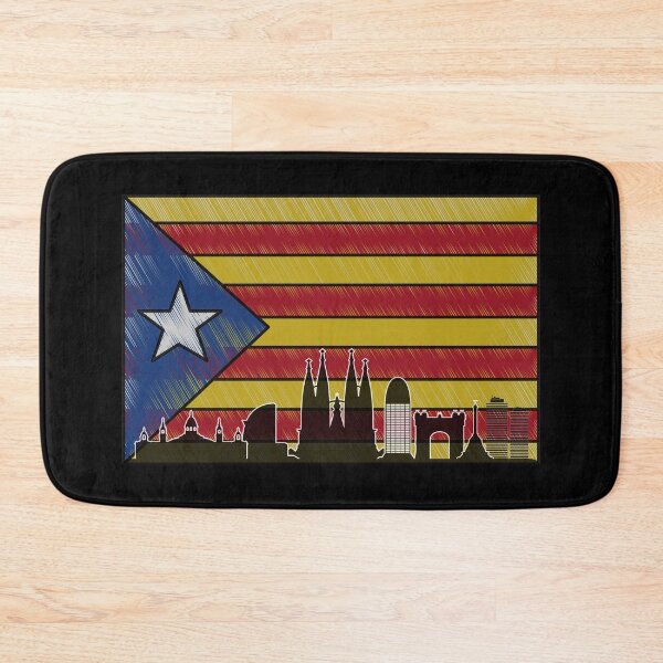 Aperçu de l'œuvre Drapeau vintage Barcelone Catalogne créée et vendue par Original1977.