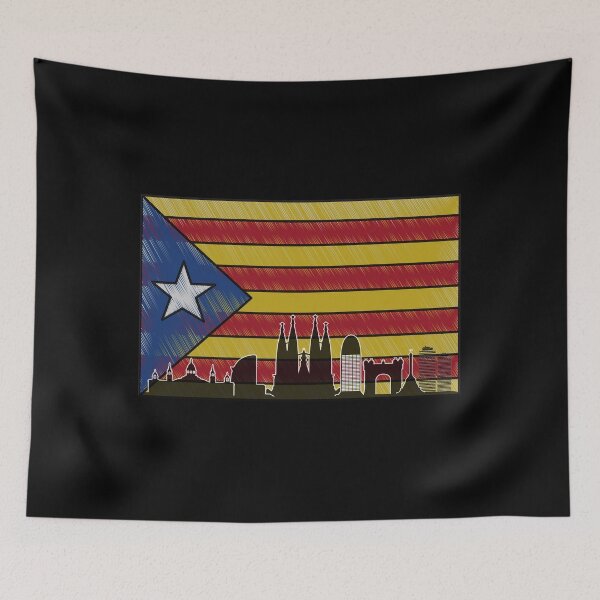 Item preview, Barcelona vintage flag Cataluña  designed and sold by Original1977.