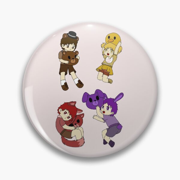 Item preview, fnaf kids chibi designed and sold by EveryCuteThings.