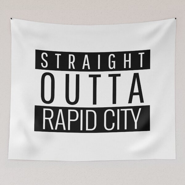 Item preview, Straight Outta Rapid City South Dakota  designed and sold by Teelogic.