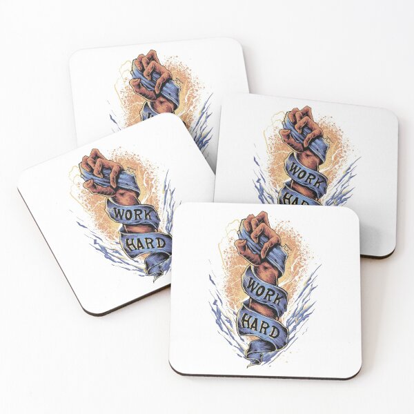 Item preview, Work Hard Motivational Illustration Design designed and sold by VeonzDesigns.