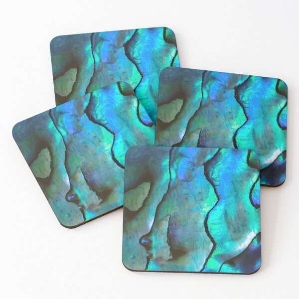 Item preview, Iridescent Teal abalone shell. Flashy Teal close up photography designed and sold by empowercrystals.