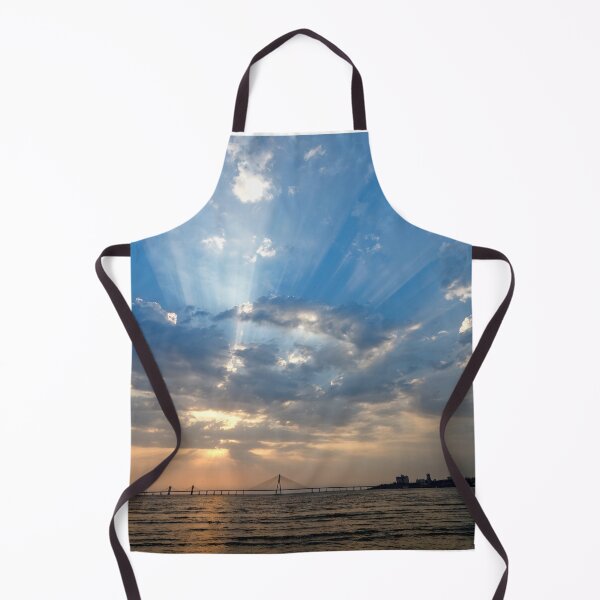 Item preview, Mumbai Sea link bridge with dramatic sunrays designed and sold by CameraDesign.