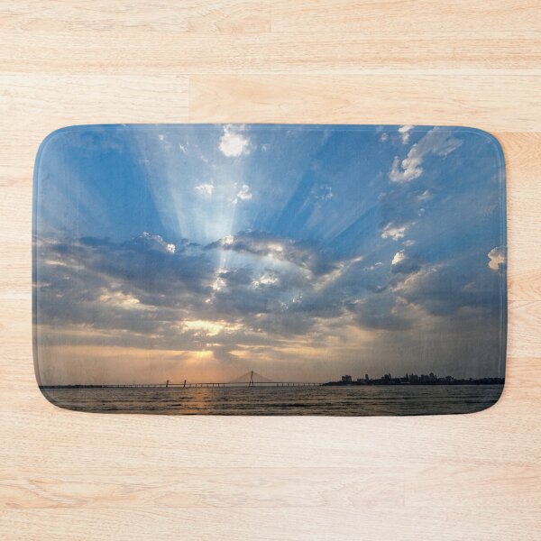Item preview, Mumbai Sea link bridge with dramatic sunrays designed and sold by CameraDesign.