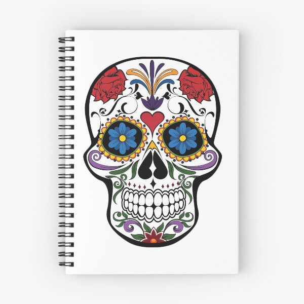 Item preview, pretty flowered skull designed and sold by LacavernePV.
