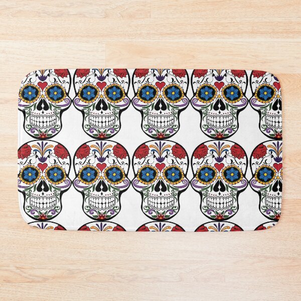 Item preview, pretty flowered skull designed and sold by LacavernePV.