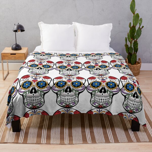 Item preview, pretty flowered skull designed and sold by LacavernePV.