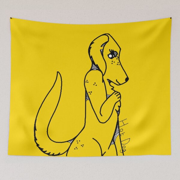 Item preview, golden/yellow, Hot. Dog.  designed and sold by beckyhowling.