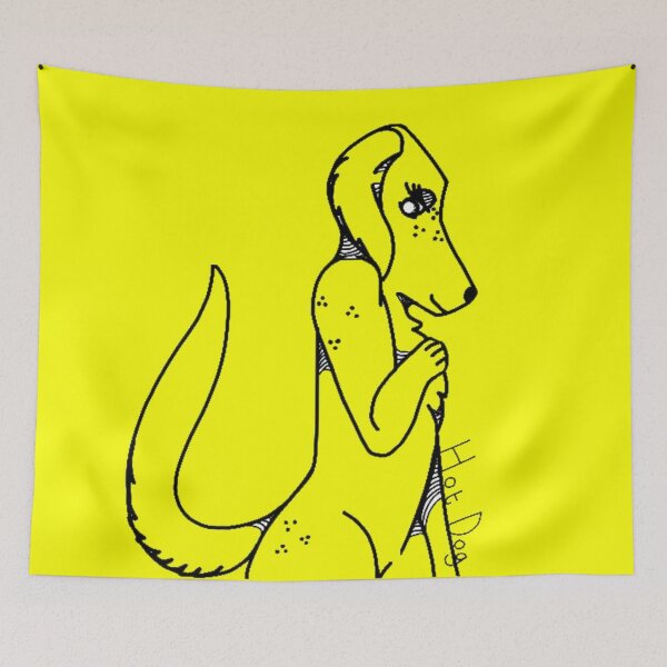 Item preview, yellow, Hot. Dog.  designed and sold by beckyhowling.