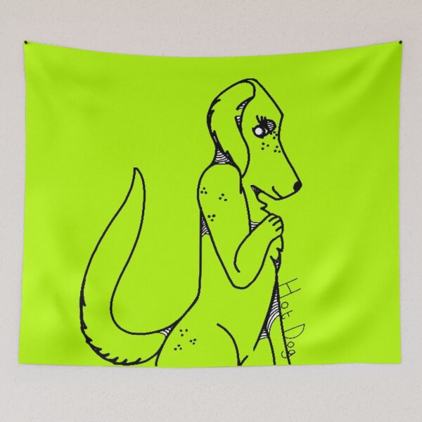 Item preview, lime green, Hot. Dog.  designed and sold by beckyhowling.