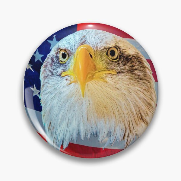 Item preview, Bald Eagle over flag designed and sold by Dalyndigital Photography.