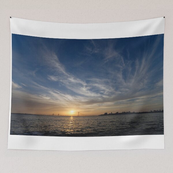 Item preview, Mumbai Sea link bridge with dramatic cloud pattern for personalised gifts, custom printed gifts, print, wall art. designed and sold by CameraDesign.