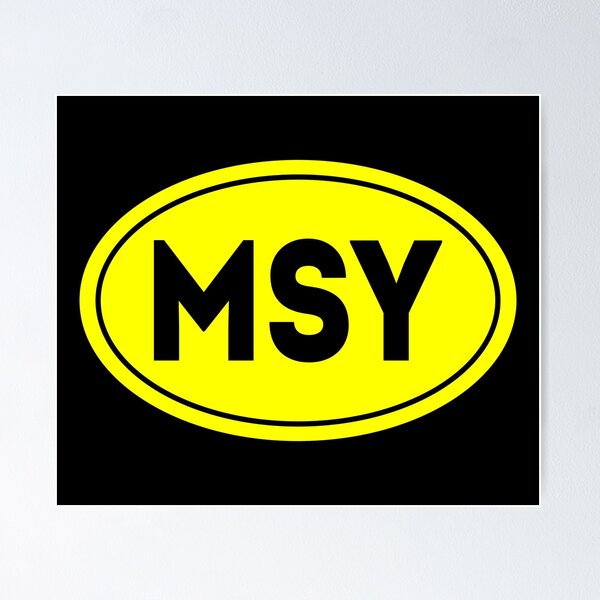 Item preview, MSY - New Orleans Airport Code. Flying, travel and pilot souvenir  designed and sold by VFRZone.