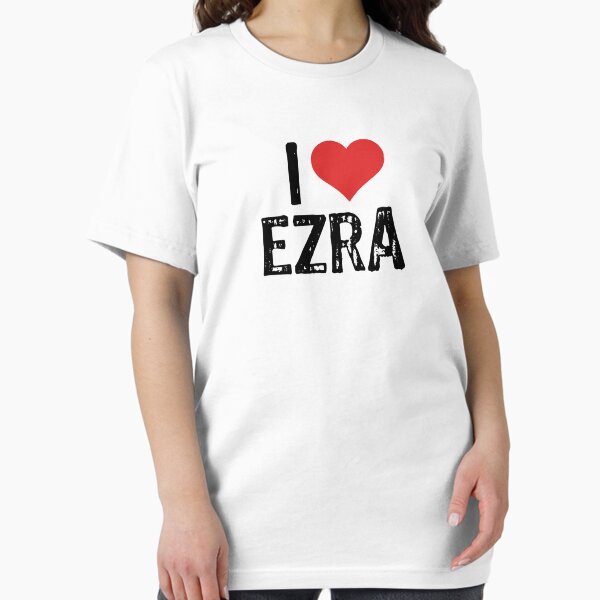 Vista previa del artículo con la obra «Amo a Ezra», diseñado y vendido por The "I Love Everything" Shop.