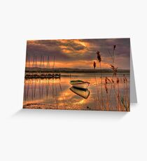 Golden twilight Greeting Card