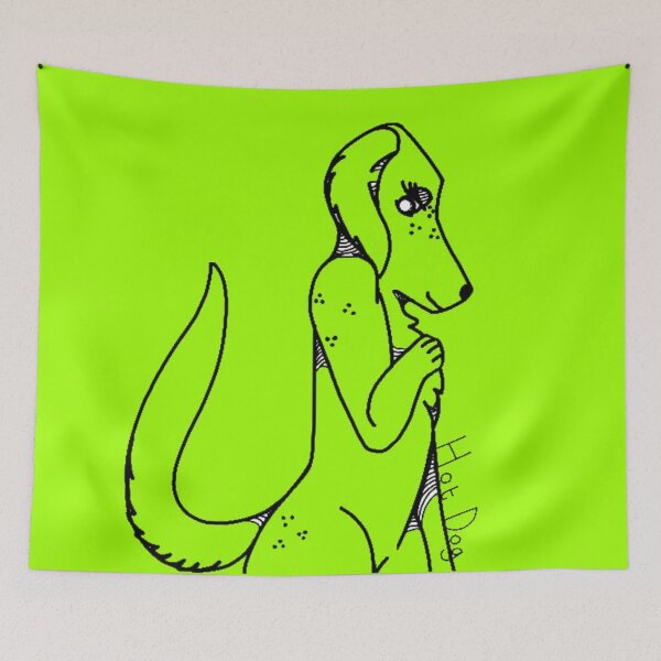Item preview, light green,  Hot. Dog.  designed and sold by beckyhowling.