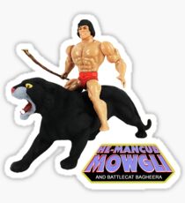 HE-MANCUB MOWGLI UND BATTLECAT BAGHEERA T-SHIRT Sticker