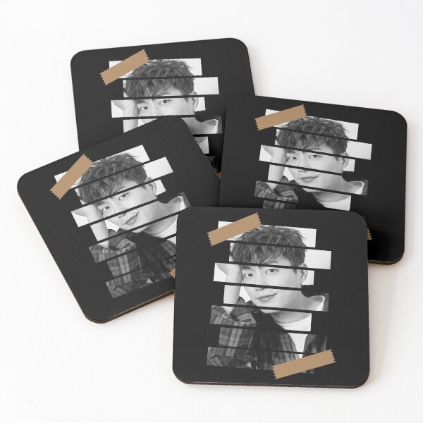 Item preview, Yoon Doojoon Highlight Doojoon Korean Kpop Monochrome Stripe Design designed and sold by Piosenka Art.