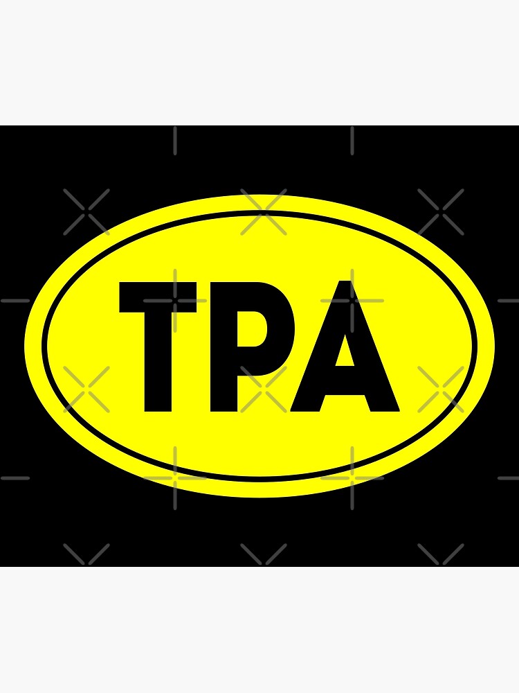 "TPA Tampa Airport Code. Flying, travel and pilot souvenir " Poster