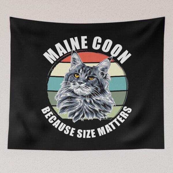 Item preview, Maine Coon Cat Because Size Matters designed and sold by kudostees.