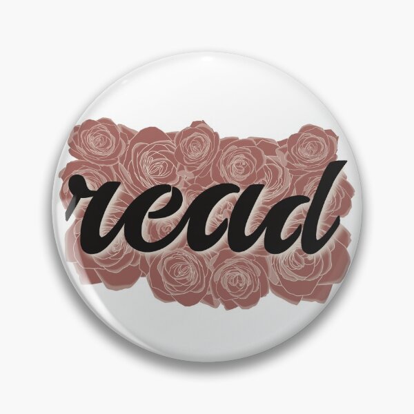 Item preview, "READ" Typography backed by Pink Rose Illustrations designed and sold by SamanthaDrage.