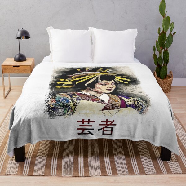 Item preview, Beautiful Geisha / Vintage japanese art style / Kanji letters designed and sold by Naumovski.