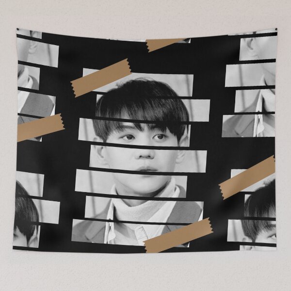 Item preview, Yang Yoseob Highlight Yoseob Korean Kpop Monochrome Stripe Design designed and sold by Piosenka Art.