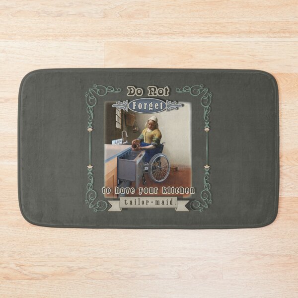 Item preview, Vermeer "Milk-Maid" Parody: Do not forget to have your kitchen tailor-maid.  designed and sold by Akvauter.