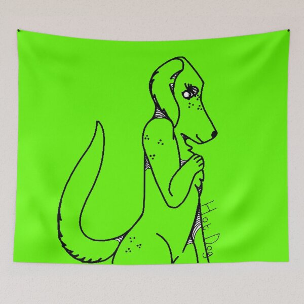Item preview, bright green, Hot. Dog.  designed and sold by beckyhowling.