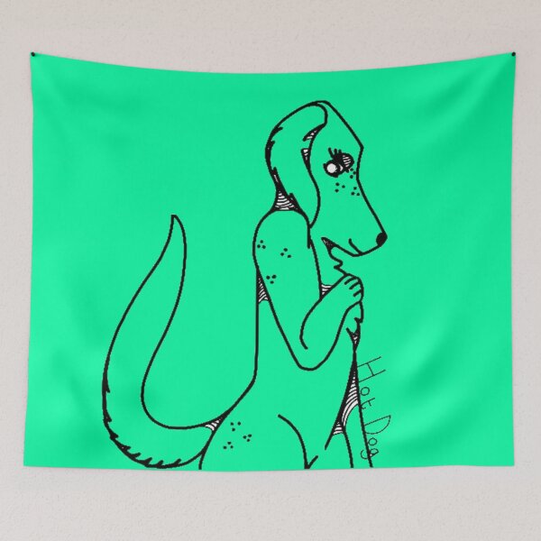 Item preview, mint green, Hot. Dog.  designed and sold by beckyhowling.