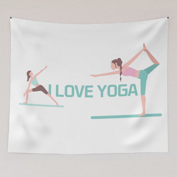 Item preview, I Love Yoga. Yoga pose. designed and sold by dkdk-kdk.