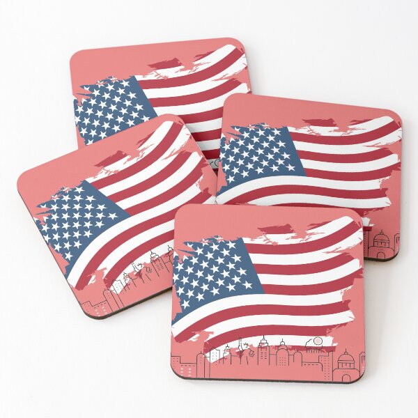 Item preview, American Flag with Lady Liberty designed and sold by myteebaq.