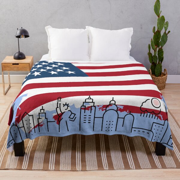 Item preview, American Flag with Lady Liberty designed and sold by myteebaq.
