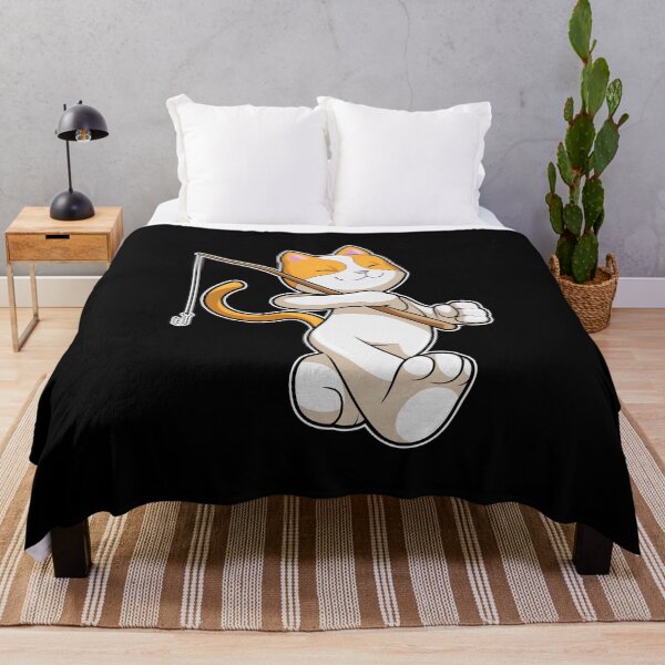 Item preview, Cat at Fishing with Fishing rod designed and sold by Snabdesign84.