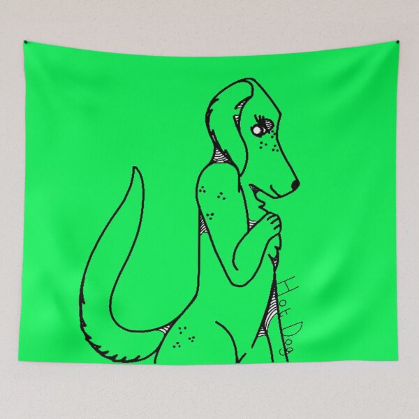 Item preview, green, Hot. Dog.  designed and sold by beckyhowling.