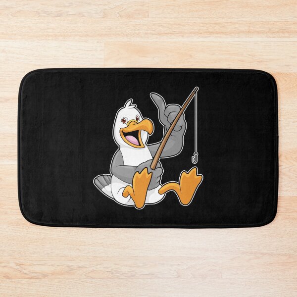Item preview, Seagull at Fishing with Fishing rod designed and sold by Snabdesign84.