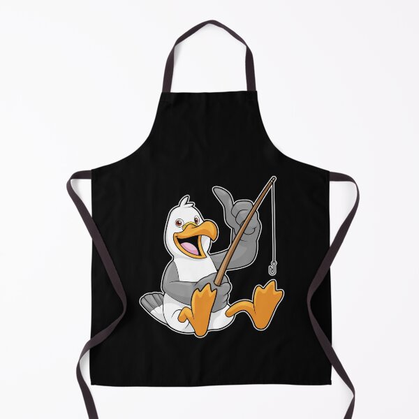 Item preview, Seagull at Fishing with Fishing rod designed and sold by Snabdesign84.
